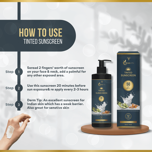 Tejasvita Radiant Tinted Sunscreen SPF 50 PA++++ - TejasVita