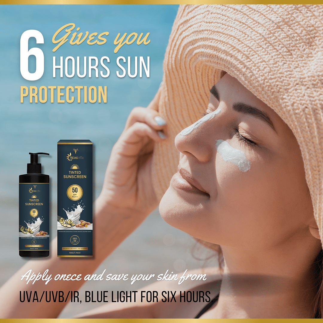Tejasvita Radiant Tinted Sunscreen SPF 50 PA++++ - TejasVita