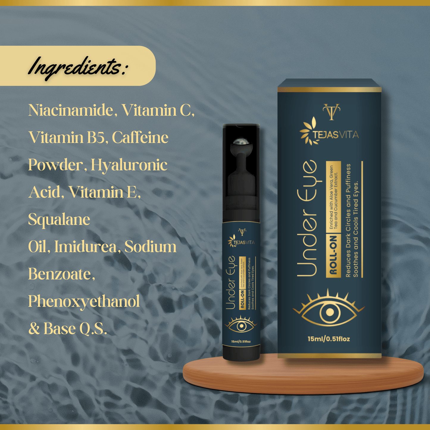 Tejasvita Revive Under Eye Roll - On - TejasVita