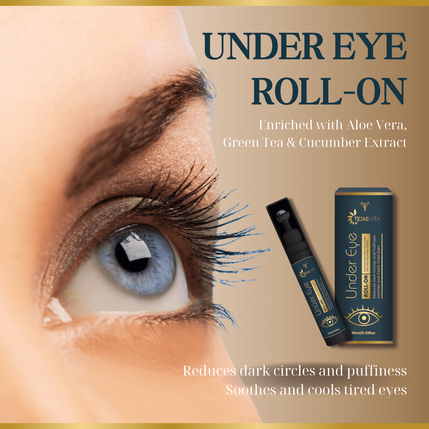 Tejasvita Revive Under Eye Roll - On - TejasVita