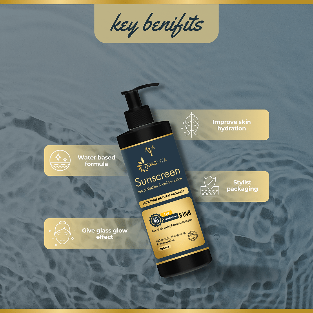Tejasvita SunGuard SPF 50 PA++++ Broad Spectrum Sunscreen - TejasVita