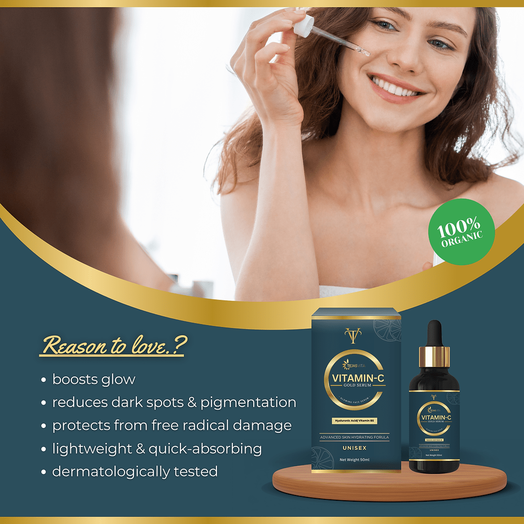 Tejasvita Radiance Vitamin C Gold Serum - TejasVita