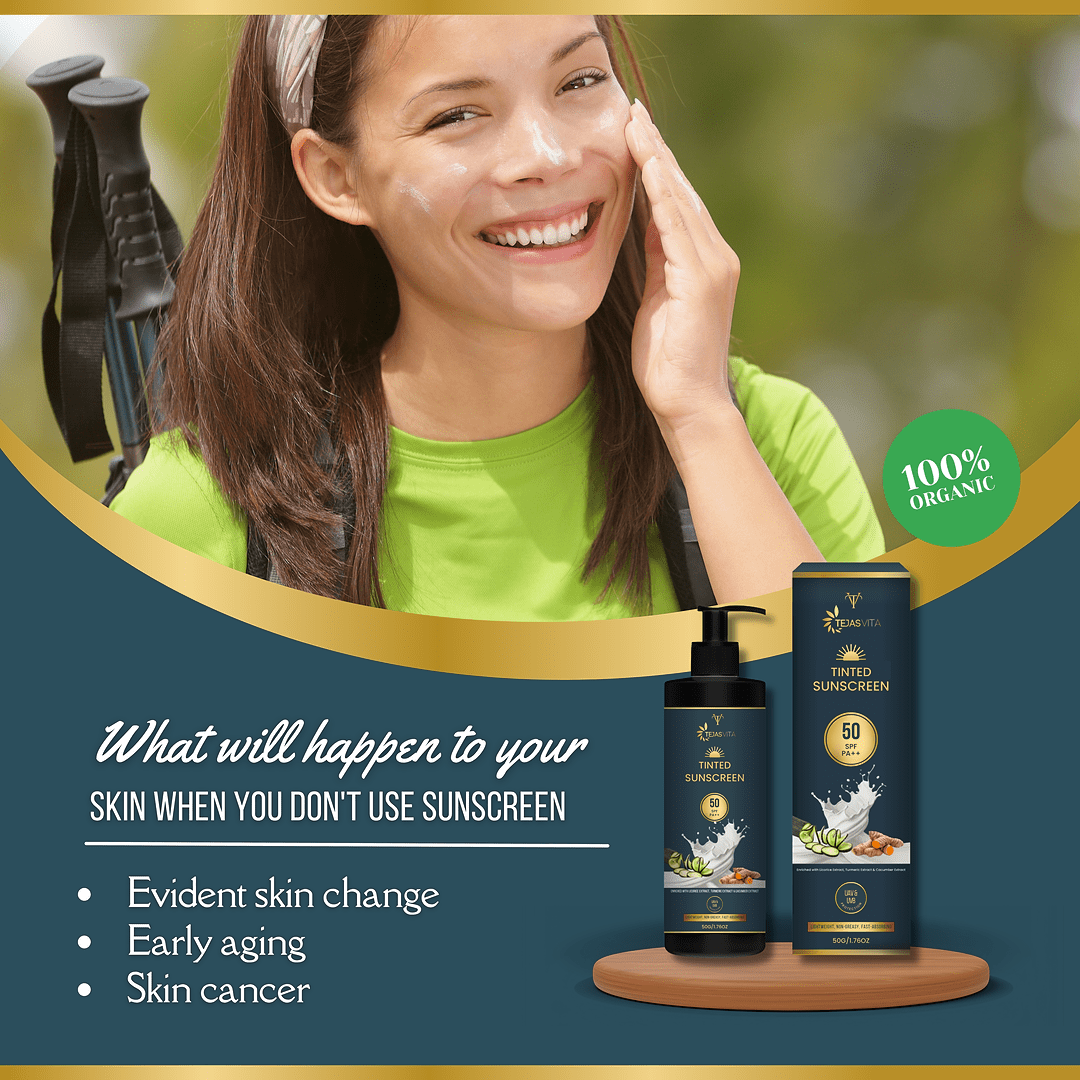 Tejasvita Radiant Tinted Sunscreen SPF 50 PA++++ - TejasVita